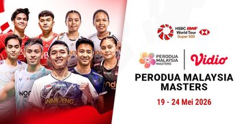 Tempat Menonton dan Jadwal BWF Perodua Malaysia Masters 2026 Pekan Ini! Tempat Menonton dan Jadwal BWF Perodua Malaysia Masters 2026 Pekan Ini!