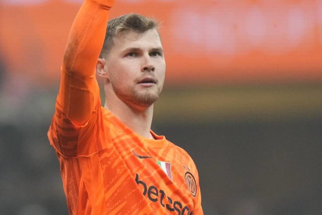Josep Martinez Dapat Peran Lebih Besar Kiper Inter Milan Josep Martinez. (c) AP Photo/Luca Bruno