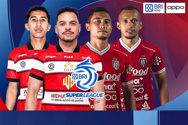 BRI Super League antara Madura United vs Bali United tayang di Vidio, Selasa 5 Mei 2026. (c) dok.Vidio