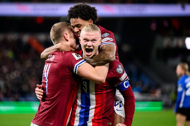 Prediksi Norwegia di Piala Dunia 2026 Timnas Norwegia merayakan gol Erling Haaland di Kualifikasi Piala Dunia 2026 Zona Eropa (c) NFF Official