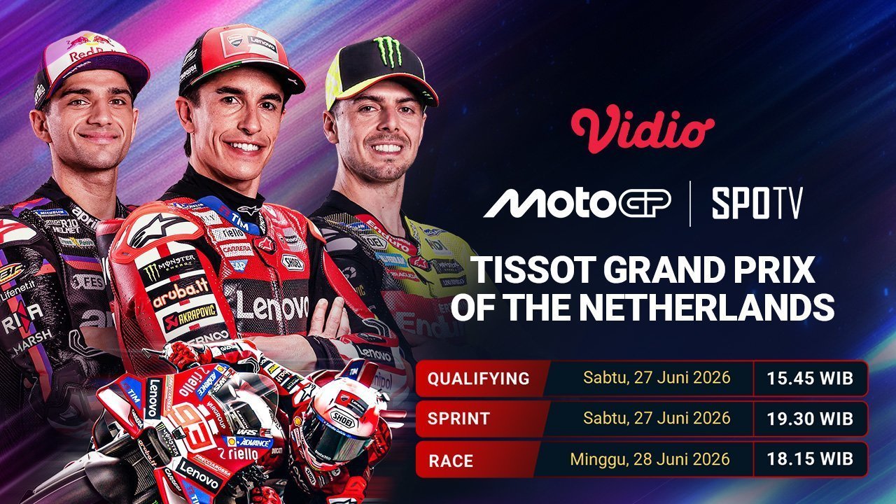 MotoGP Grand Prix of Netherlands 2026: Sirkuit Legenda Sudah Menanti Saksikan di Vidio