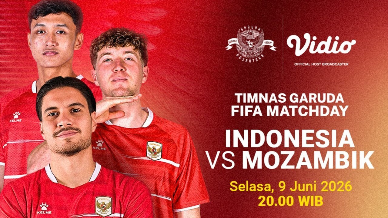 Ayo Dukung Timnas Garuda! Saksikan FIFA Matchday: Indonesia vs Mozambik di Vidio Ayo Dukung Timnas Garuda! Saksikan FIFA Matchday: Indonesia vs Mozambik di Vidio