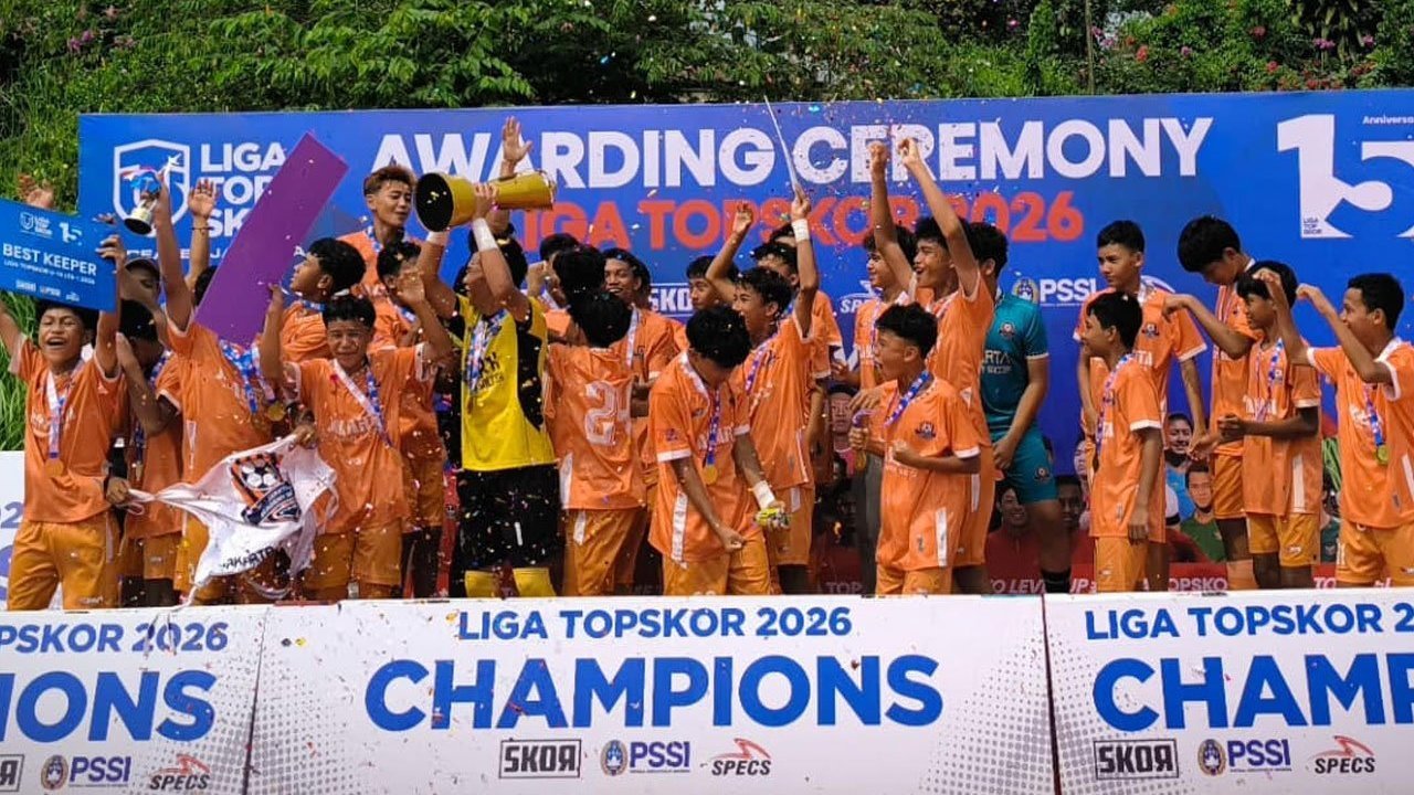 Dihadiri 3 Pemain Timnas Indonesia Level Usia, Liga TopSkor Greater Jakarta 2026 Selesai dan Berlanjut ke Putaran Final Dihadiri 3 Pemain Timnas Indonesia Level Usia, Liga TopSkor Greater Jakarta 2026 Selesai dan Berlanjut ke Putaran Final