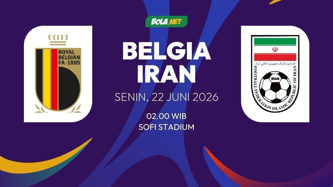 Prediksi Piala Dunia 2026: Belgia vs Iran 22 Juni 2026