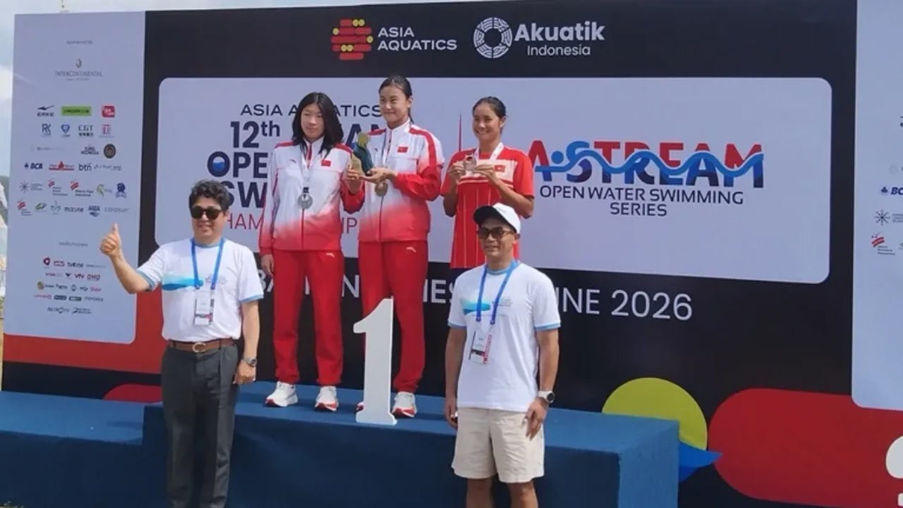 Perenang China Dominasi Hari Pertama Asian Open Water Swimming Championship 2026 di Bali Perenang China Dominasi Hari Pertama Asian Open Water Swimming Championship 2026 di Bali