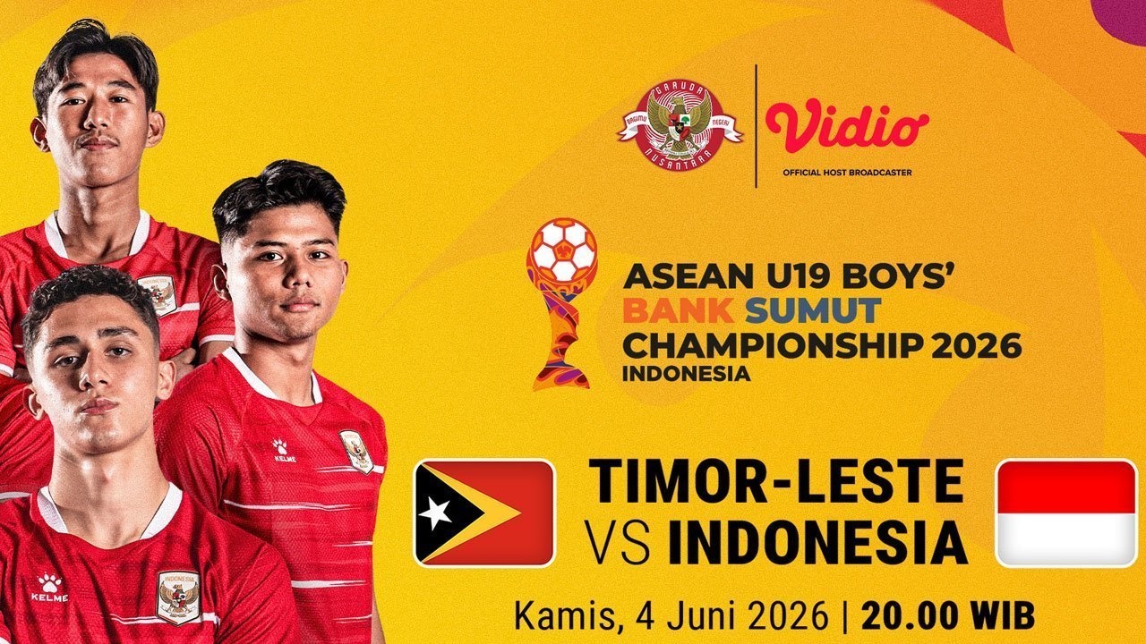 Saksikan Timor Leste vs Indonesia: AFF U-19 Championship 2026 di Vidio