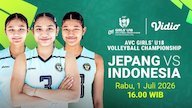 Nonton AVC Girls U18 Volleyball Championship - Jepang vs Indonesia: Saling Adu Regenerasi di Vidio