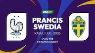 Link Streaming Piala Dunia 2026: Prancis vs Swedia