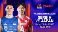 Siaran Langsung Volleyball Nations League (VNL) 2026 - Serbia vs Jepang di Vidio Siaran Langsung Volleyball Nations League (VNL) 2026 - Serbia vs Jepang di Vidio