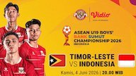 Saksikan Timor Leste vs Indonesia: AFF U-19 Championship 2026 di Vidio