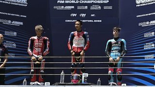 Kiandra Ramadhipa Gores Rekor Mentereng untuk Indonesia Usai Menangi Moto3 Junior Portugal 2026