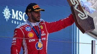 Lewis Hamilton Soal Kemenangan Perdana Bareng Ferrari: Tadinya Cuma Nonton di TV, Kini Justru Menang Bareng
