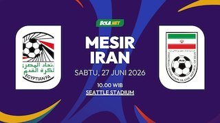 Prediksi Piala Dunia 2026: Mesir vs Iran 27 Juni 2026