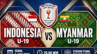 Link Streaming Timnas Indonesia U-19 vs Myanmar - Piala AFF U-19 2026 Link Streaming Timnas Indonesia U-19 vs Myanmar - Piala AFF U-19 2026