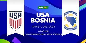 Prediksi Piala Dunia 2026: Amerika Serikat vs Bosnia dan Herzegovina 2 Juli 2026