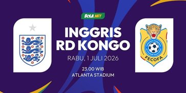 Prediksi Piala Dunia 2026: Inggris vs RD Kongo, 1 Juli 2026