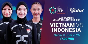 AVC Women's Nation Cup 2026: Vietnam vs Indonesia Saksikan Siaran Langsung Hanya di Vidio AVC Women's Nation Cup 2026: Vietnam vs Indonesia Saksikan Siaran Langsung Hanya di Vidio