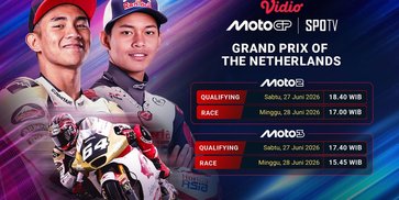 Moto3 & Moto2 Grand Prix of Netherlands: Uji Setelan Sasis dan Mesin di The Cathedral Live di Vidio