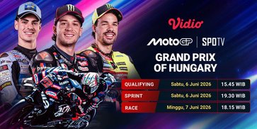 MotoGP Seri 8 Akan Sengit, Nonton MotoGP Grand Prix of Hungary 2026 di Vidio