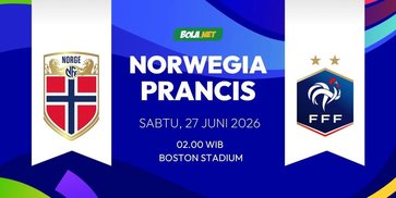 Prediksi Piala Dunia 2026: Norwegia vs Prancis 27 Juni 2026