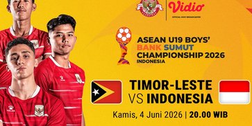 Saksikan Timor Leste vs Indonesia: AFF U-19 Championship 2026 di Vidio