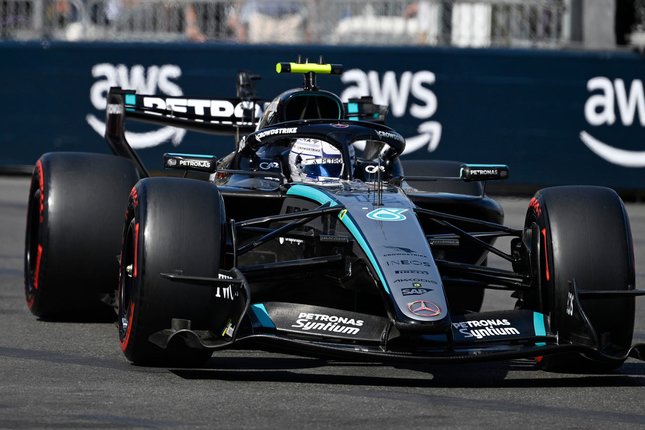Pembalap Mercedes AMG Petronas, Kimi Antonelli (c) AP Photo/Philippe Magoni