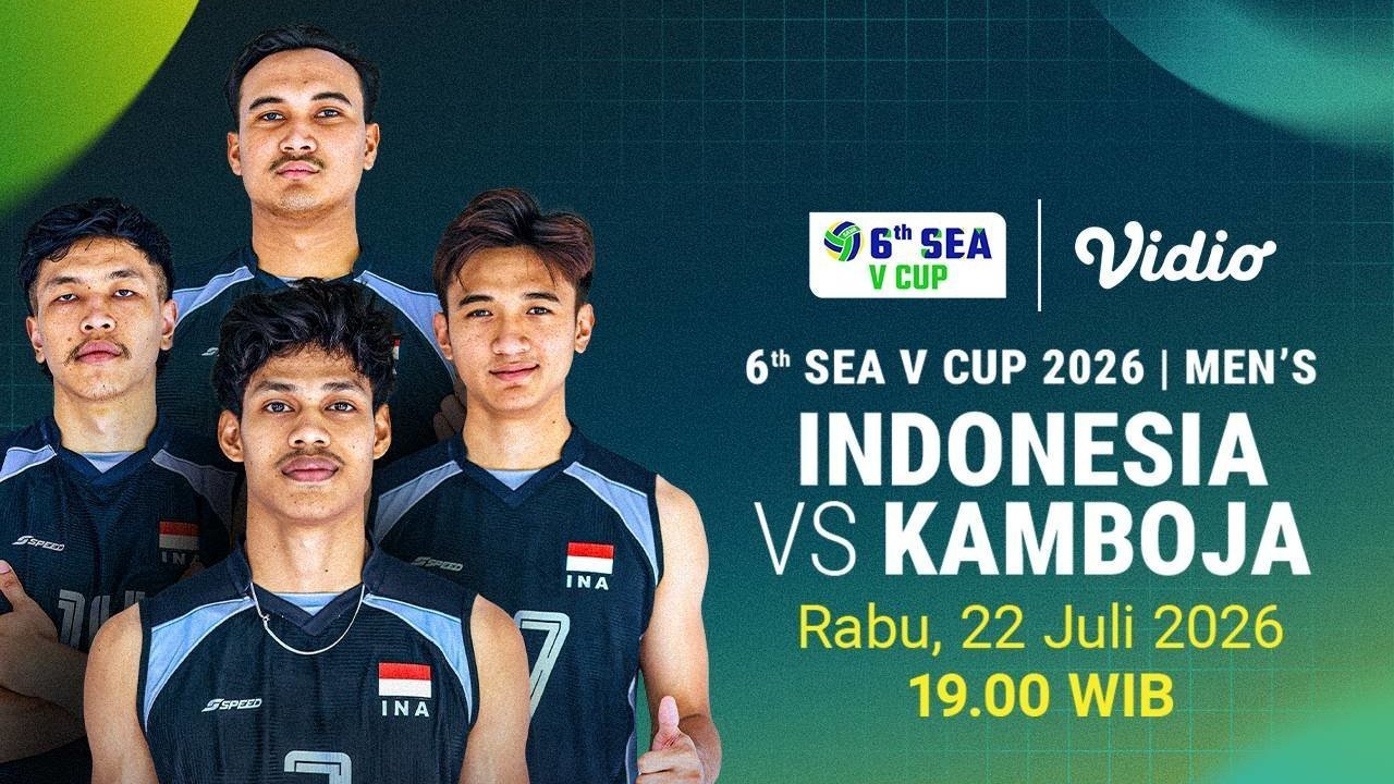 SEA V Cup Men - Indonesia vs Kamboja Leg Kedua Saksikan Siaran Langsung Hanya di Vidio SEA V Cup Men - Indonesia vs Kamboja Leg Kedua Saksikan Siaran Langsung Hanya di Vidio