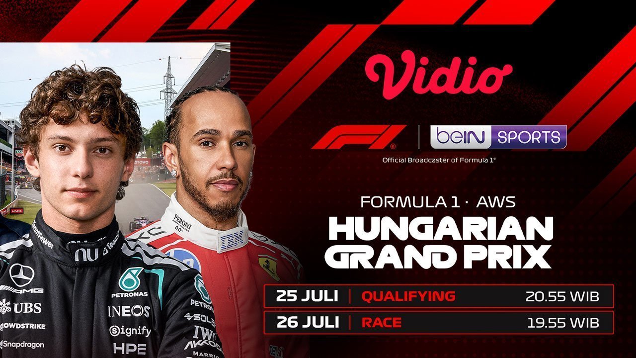 Formula 1: McLaren, Ferrari, dan Mercedes Bertarung Sengit di AWS Hungarian Grand Prix 2026 di Vidio Formula 1: McLaren, Ferrari, dan Mercedes Bertarung Sengit di AWS Hungarian Grand Prix 2026 di Vidio