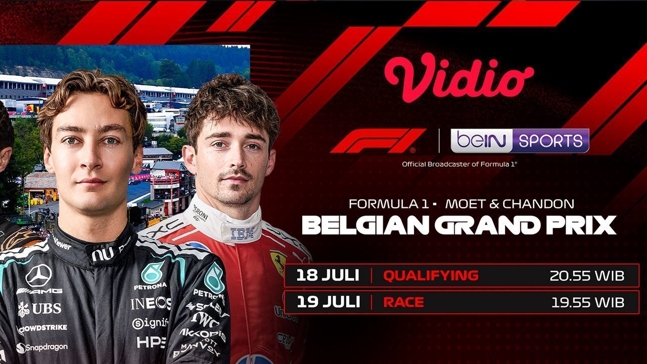 Formula 1 Moet & Chandon Belgian Grand Prix: Ferrari dan McLaren Siap Beri Kejutan di Vidio