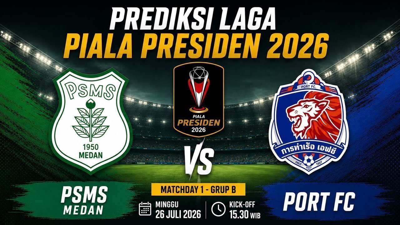 Prediksi Piala Presiden 2026: PSMS Medan vs Port FC 26 Juli 2026 Prediksi Piala Presiden 2026: PSMS Medan vs Port FC 26 Juli 2026