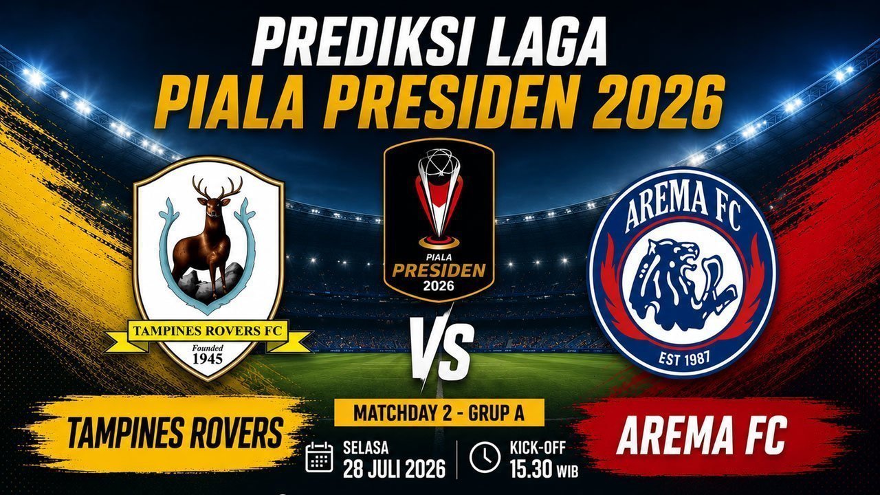 Prediksi Piala Presiden 2026: Tampines vs Arema FC 28 Juli 2026