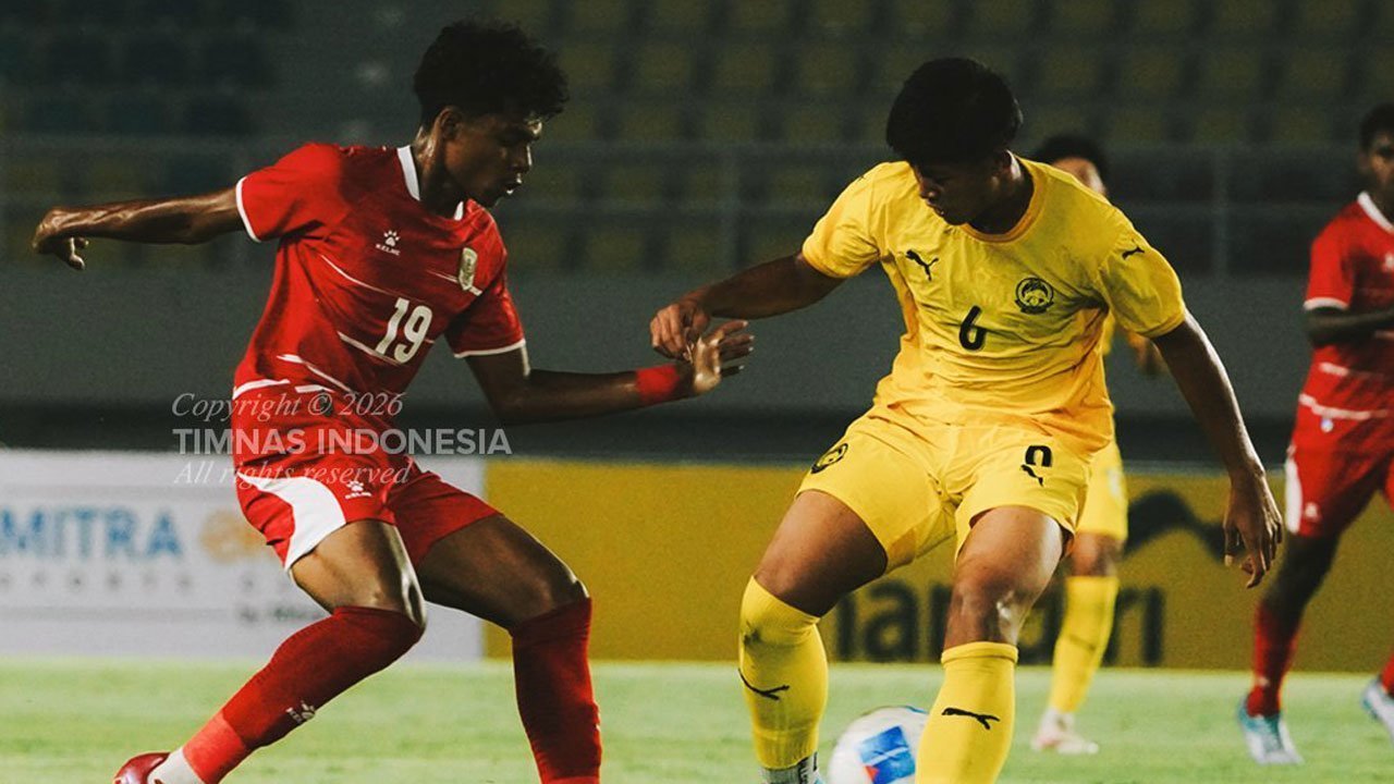 Kebobolan di Menit 90+6, Timnas Indonesia U-17 Bermain Imbang 1-1 Lawan Malaysia U-17