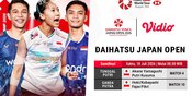 Nonton Daihatsu Japan Open 2026 - Semifinal: Sektor Tunggal Putri Berharap Juara di Vidio Nonton Daihatsu Japan Open 2026 - Semifinal: Sektor Tunggal Putri Berharap Juara di Vidio
