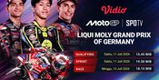 Jadwal Live Streaming MotoGP Liqui Moly Grand Prix of Germany 2026 Hanya di Vidio Jadwal Live Streaming MotoGP Liqui Moly Grand Prix of Germany 2026 Hanya di Vidio