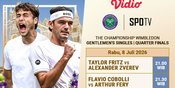 ATP Wimbledon 2026 Quarterfinal: Penuh Tantangan dan Kejutan! Saksikan di Vidio ATP Wimbledon 2026 Quarterfinal: Penuh Tantangan dan Kejutan! Saksikan di Vidio