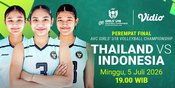 AVC Girls U18 Volleyball Championship Quarterfinal: Dukung Srikandi Muda vs Thailand di Vidio AVC Girls U18 Volleyball Championship Quarterfinal: Dukung Srikandi Muda vs Thailand di Vidio