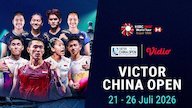 Jadwal Streaming Victor China Open 2026: Adu Kekuatan Pemain Elite di Vidio