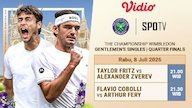 ATP Wimbledon 2026 Quarterfinal: Penuh Tantangan dan Kejutan! Saksikan di Vidio ATP Wimbledon 2026 Quarterfinal: Penuh Tantangan dan Kejutan! Saksikan di Vidio