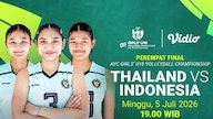 AVC Girls U18 Volleyball Championship Quarterfinal: Dukung Srikandi Muda vs Thailand di Vidio AVC Girls U18 Volleyball Championship Quarterfinal: Dukung Srikandi Muda vs Thailand di Vidio