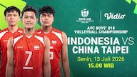 Indonesia vs China Taipei - AVC Boys U18 2026: Adu Strategi Tim Pemburu Kemenangan di Vidio Indonesia vs China Taipei - AVC Boys U18 2026: Adu Strategi Tim Pemburu Kemenangan di Vidio