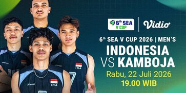 SEA V Cup Men - Indonesia vs Kamboja Leg Kedua Saksikan Siaran Langsung Hanya di Vidio SEA V Cup Men - Indonesia vs Kamboja Leg Kedua Saksikan Siaran Langsung Hanya di Vidio