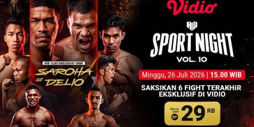 Jadwal HW Sports Night Vol 10: Duel International Warnai Pertarungan di Vidio Jadwal HW Sports Night Vol 10: Duel International Warnai Pertarungan di Vidio
