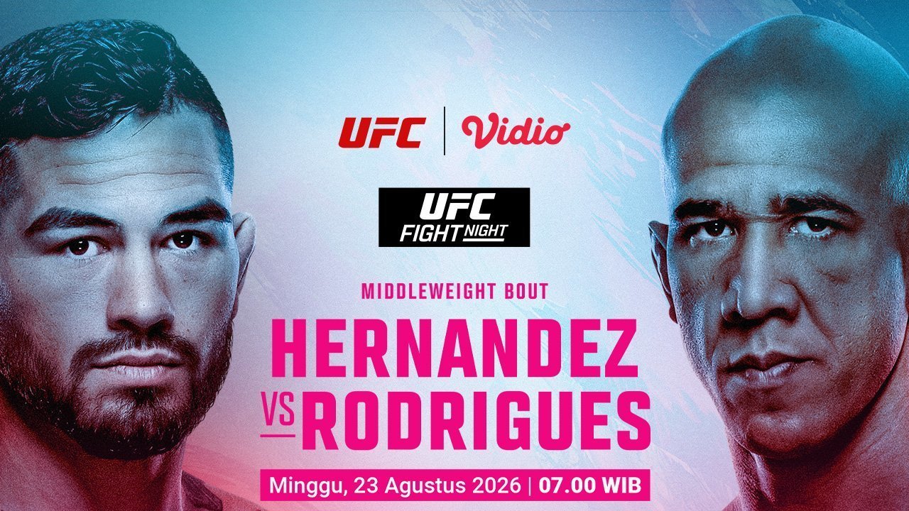 UFC Fight Night: Hernandez vs Rodrgues - Jalan Menuju Perebutan Gelar Middleweight Hanya di Vidio UFC Fight Night: Hernandez vs Rodrgues - Jalan Menuju Perebutan Gelar Middleweight Hanya di Vidio