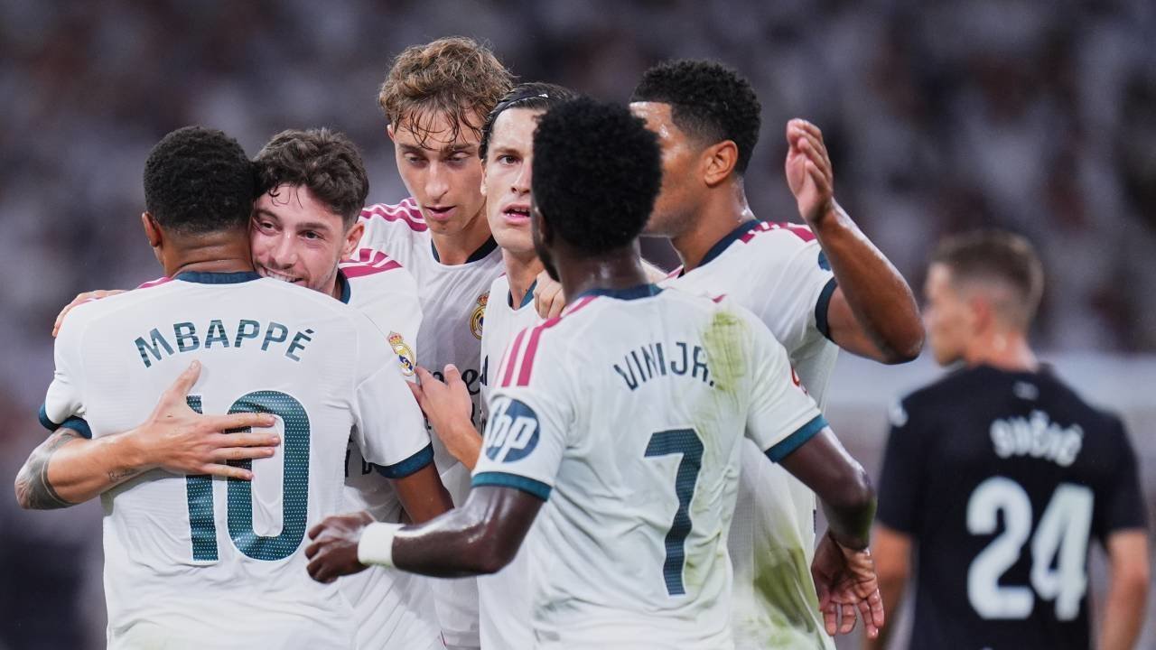 Rapor Pemain Real Madrid vs Real Sociedad: Mbappe Menggila, Bellingham dan Vinicius Tampil Gemilang Rapor Pemain Real Madrid vs Real Sociedad: Mbappe Menggila, Bellingham dan Vinicius Tampil Gemilang