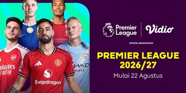 Jadwal Liga Inggris 2026/27: Skenario Panas di Pekan Perdana dengan Tayangan Multicam di Vidio Jadwal Liga Inggris 2026/27: Skenario Panas di Pekan Perdana dengan Tayangan Multicam di Vidio
