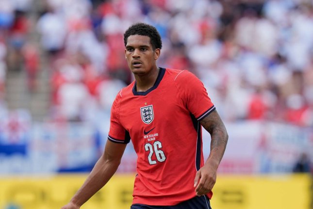 Arsenal Siapkan Alternatif Pemain Inggris, Jarell Quansah, saat menghadapi Selandia Baru pada pertandingan persahabatan internasional di Tampa, Florida, Sabtu (6/6/2026). (c) AP Photo/Chris OMeara