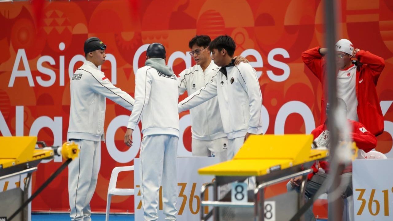 Tim Renang Putra Indonesia Finis Ke-6 di Final 4x100 Meter Gaya Ganti Asian Games 2026 Tim Renang Putra Indonesia Finis Ke-6 di Final 4x100 Meter Gaya Ganti Asian Games 2026