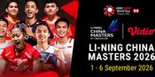 BWF LI-NING China Masters 2026: Perjuangan 7 Wakil Indonesia Memburu Gelar di Vidio BWF LI-NING China Masters 2026: Perjuangan 7 Wakil Indonesia Memburu Gelar di Vidio