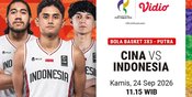 Cina vs Indonesia - Asian Games 2026 3x3 Basketball Mens Play-In: Perjuangan Generasi Muda di Vidio Cina vs Indonesia - Asian Games 2026 3x3 Basketball Mens Play-In: Perjuangan Generasi Muda di Vidio
