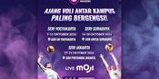 MOJI Resmi Gelar Liga Voli Mahasiswa 2026, 36 Tim Siap Adu Kekuatan di 3 Kota MOJI Resmi Gelar Liga Voli Mahasiswa 2026, 36 Tim Siap Adu Kekuatan di 3 Kota
